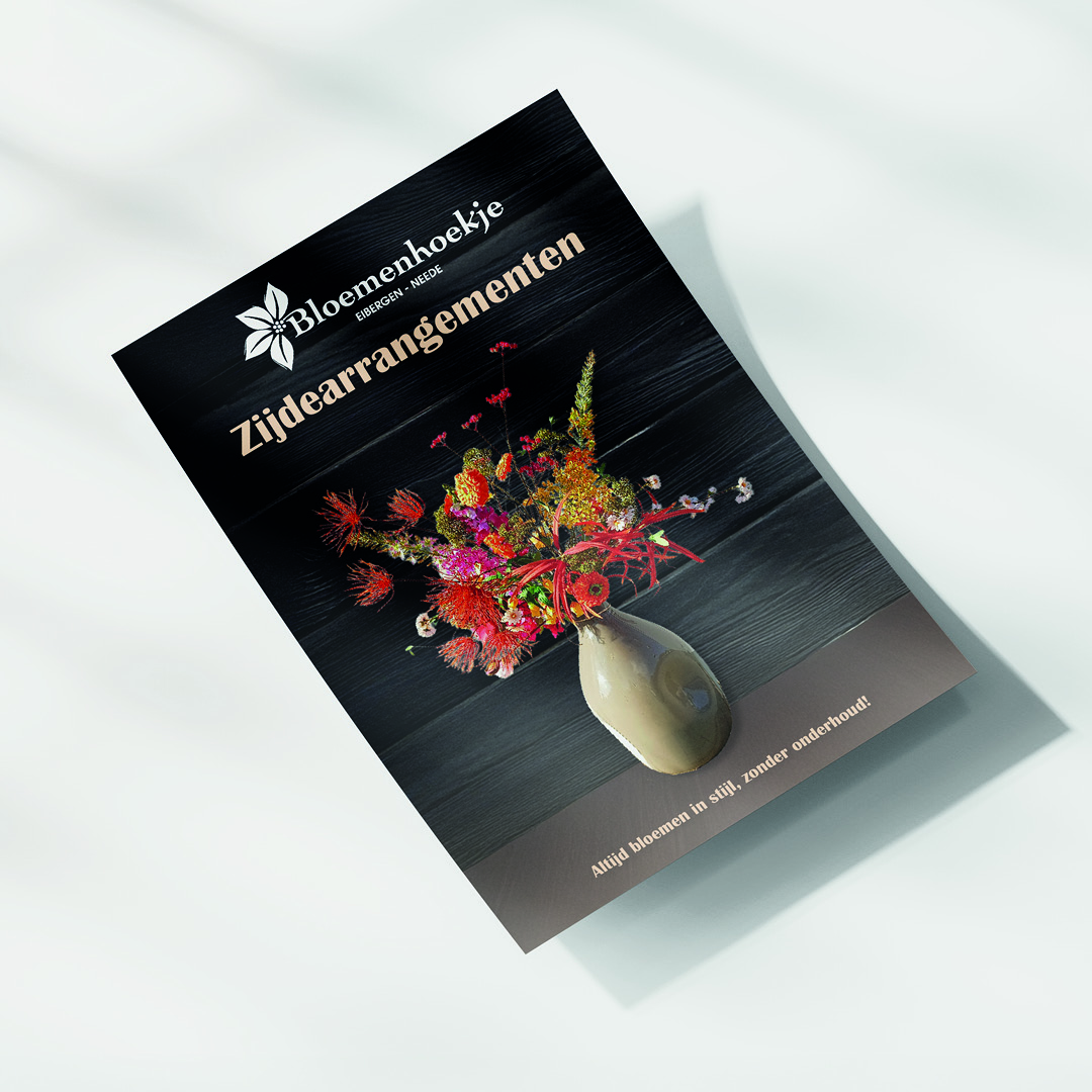 Bloemenhoekje flyer &ndash; Design door Julie Knol