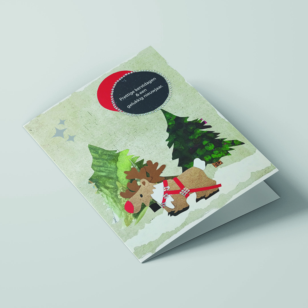 Kerstkaart &ndash; Design door Julie Knol