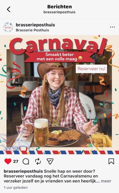 Carnaval post &ndash; Design door Julie Knol